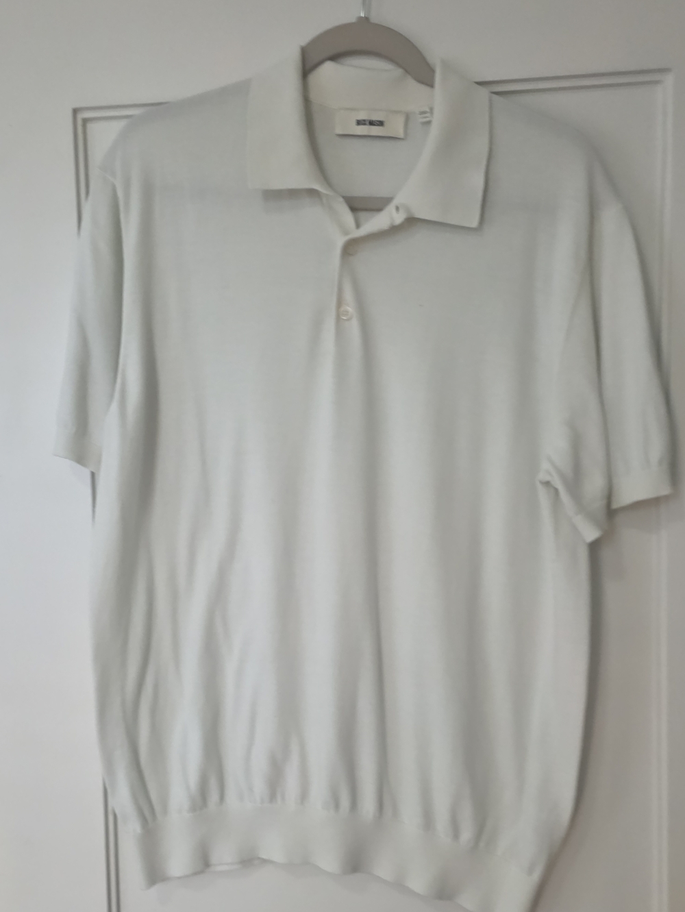 Cashmere/Cotton Blend Polo